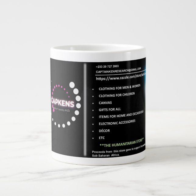 Personalize With Your Own Image Quality  Large Coffee Mug (Front)