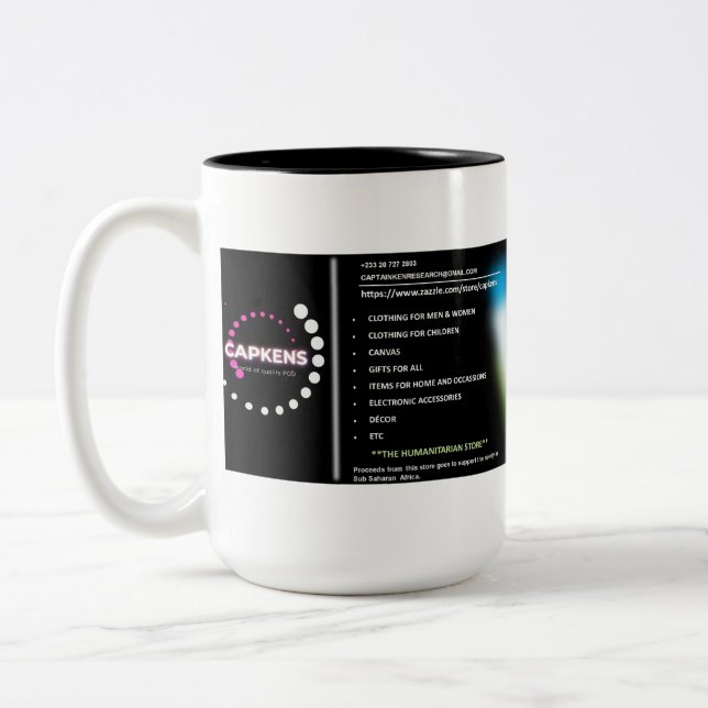Personalize With Your Own Image Quality  Two-Tone Coffee Mug (Left)