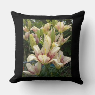 Personalize With Your Photo Lilies Throw Pillow