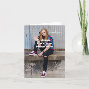 Personalize With Your Photo Thank You Card