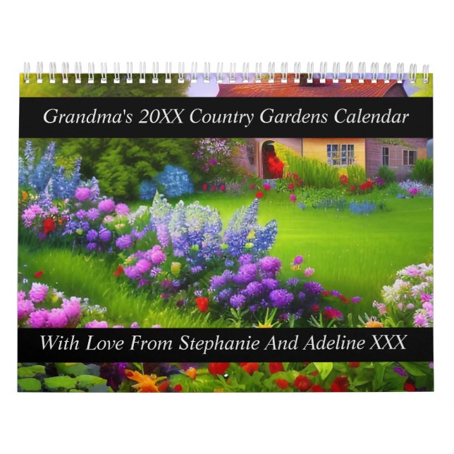 Personalize With Your Photos & Messages (Any Year) Calendar (Cover)