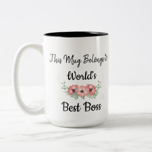 Personalize World's Best Boss Mug