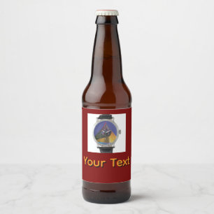 Personalize Wrist Watch Beer Bottle Label