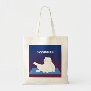 Personalize Yoga Cat Tote Bag