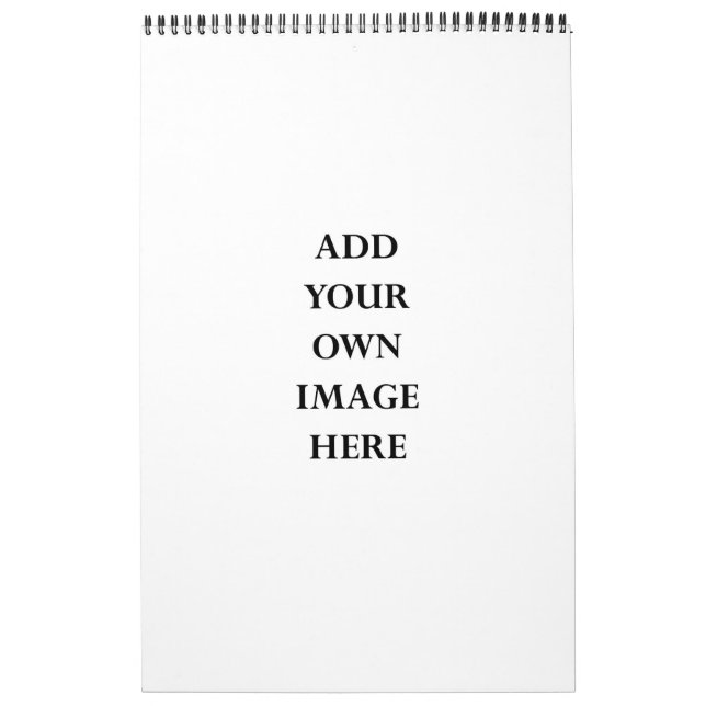 personalize your 2027 large numbers single page calendar (Cover)
