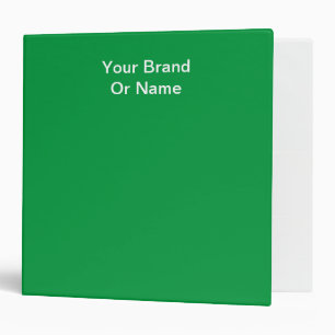 Personalize Your Brand Leaf Green  Binder
