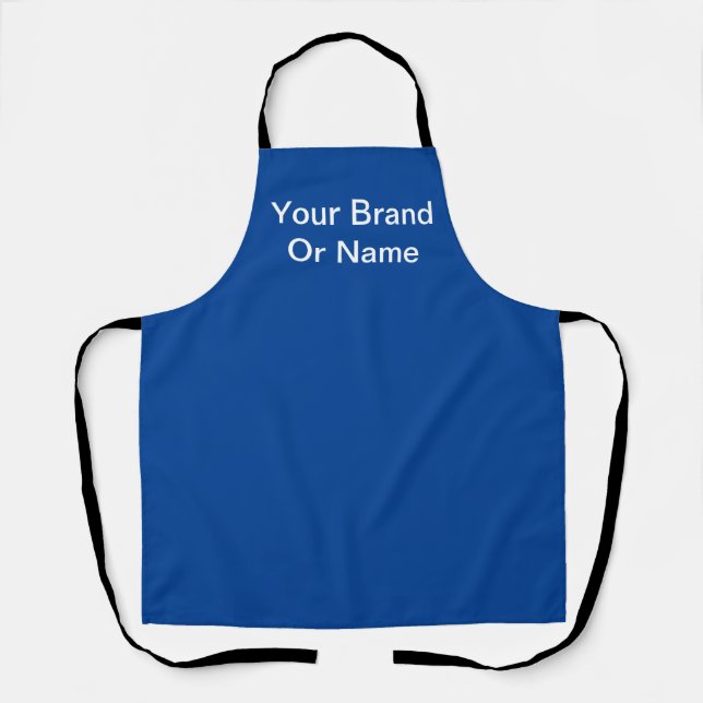 Personalize Your Brand Ocean Blue  Apron (Front)