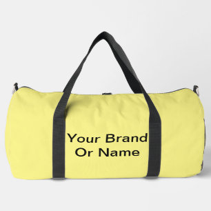 Personalize Your Brand Or Name Yellow Duffle Bag