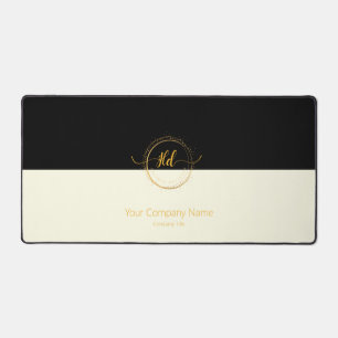 Personalize Your Company Name and Logo Desk Mat