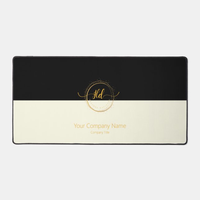 Personalize Your Company Name and Logo Desk Mat (Front)
