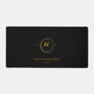 Personalize Your Company Name and Logo Desk Mat