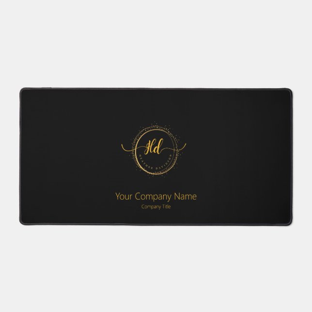 Personalize Your Company Name and Logo Desk Mat (Front)