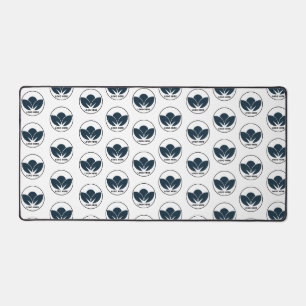 Personalize Your Desk: Black Custom Logo Desk Mat