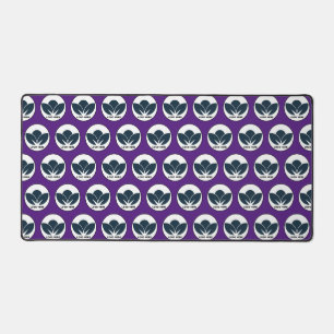 Personalize Your Desk: Royal Purple Custom Logo Desk Mat