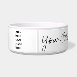 personalize your dog bowl with name & photo