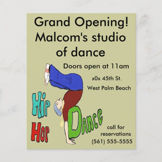 Personalize Your Flyer (Front)