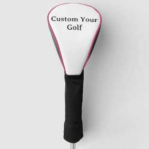 Personalize Your Golf Driver Cover Pink
