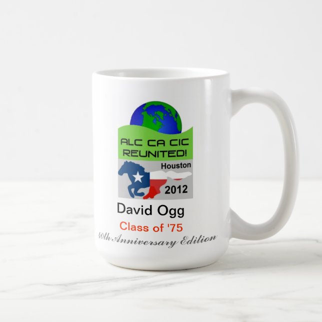 Personalize your Houston 2012 40th Anniversary Mug (Right)