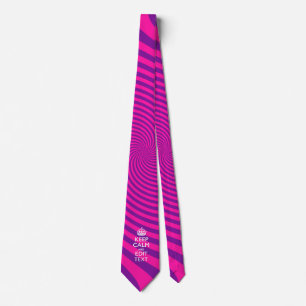 Personalize Your Keep Calm and Gift Hot Pink Twist Tie