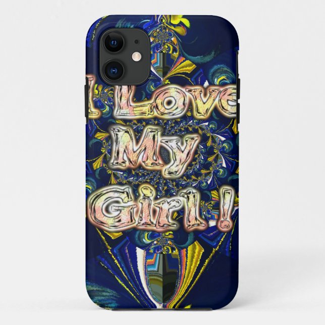 Personalize Your Love Infinity: I Love my Girl Case-Mate iPhone Case (Back)