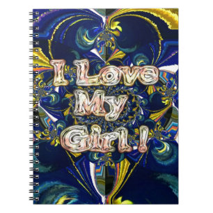 Personalize Your Love Infinity: I Love my Girl Notebook