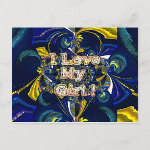 Personalize Your Love Infinity: I Love my Girl Postcard