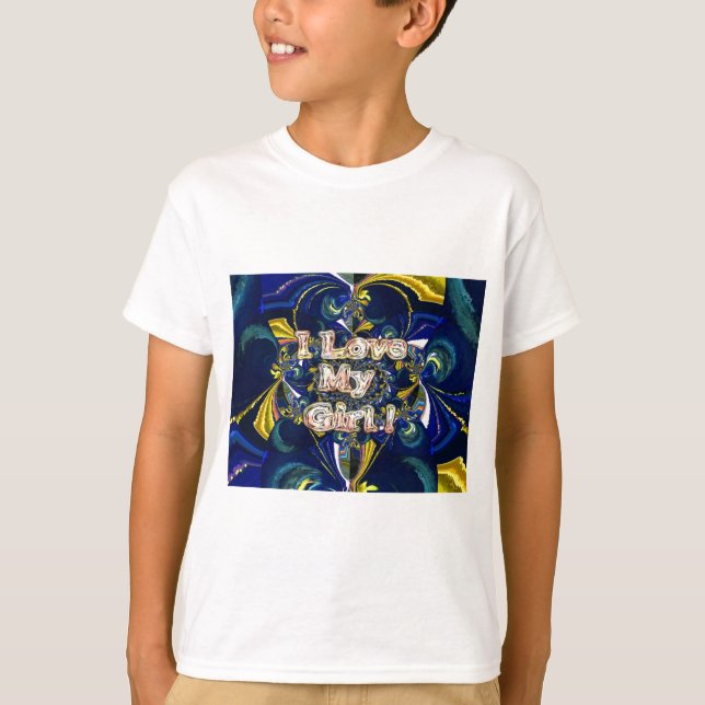 Personalize Your Love Infinity: I Love my Girl T-Shirt (Front)