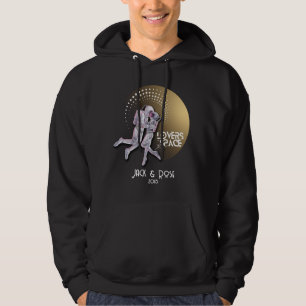 Personalize your Lovers in Space design Hoodie