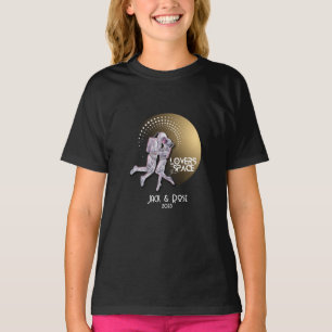 Personalize your Lovers in Space design T-Shirt