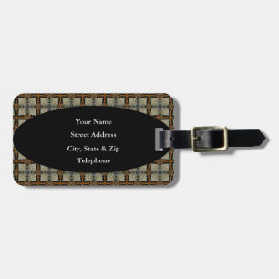 Personalize your Luggage Tag w/ leather strap