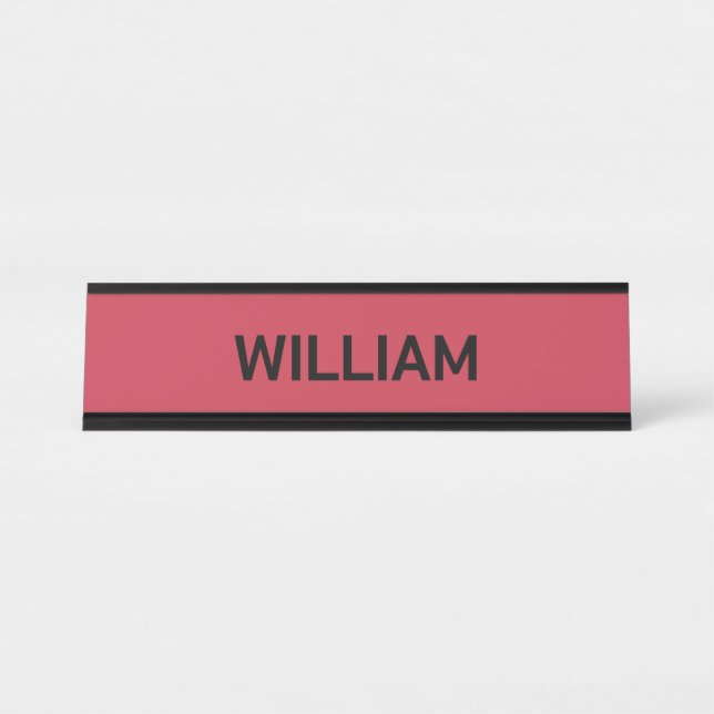 personalize your name  desk name plate (Front)