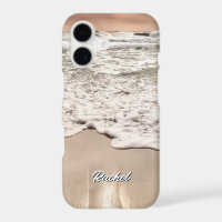 Personalize Your Name Foamy Shoreline Beach Waves