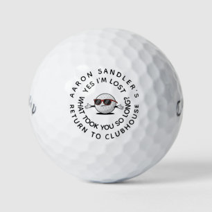 Personalize Your Name Funny Lost Golf Ball
