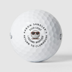 Personalize Your Name Lost Found Bigfoot Golf Golf Balls