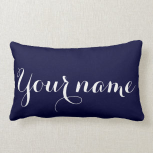 Personalize Your Name Lumbar Pillow