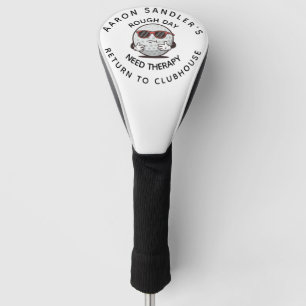 Personalize Your Name Rough Day Fun Golf Design Head Cover