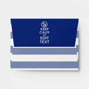 Personalize Your Nautical Keep Calm And Edit Text Envelope