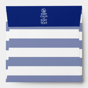 Personalize Your Nautical Keep Calm And Edit Text Envelopes