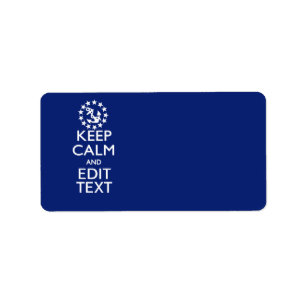 Personalize Your Nautical Keep Calm And Edit Text Label