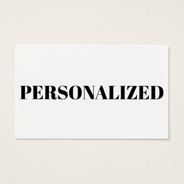 Personalize Your Own (Front)