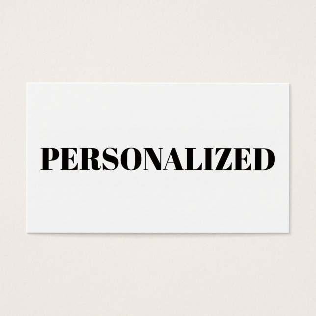 Personalize Your Own (Front)