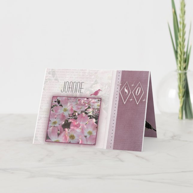 Personalize your own 80th birthday card (Front)