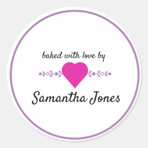 Personalize your own baked by sticker