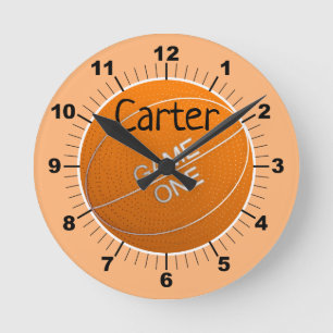 Personalize your own basketball round clock