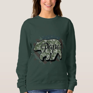 Personalize Your Own Custom Made Design Papa Bear Sweatshirt