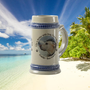 Personalize Your Own Custom Made Design Pet Photo Beer Stein