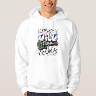 Personalize Your Own Custom Made My Dad Rocks Hoodie