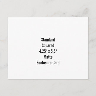 Personalize Your Own Design with 4.25" x 5.5" Enclosure Card