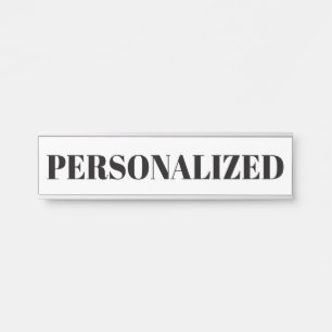 Personalize Your Own Door Sign