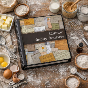 Personalize your own family recipe 2 inch binder